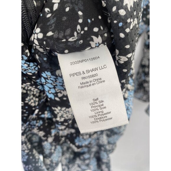 VERONICA BEARD SEAN FLORAL JACQUARD SILK MINIDRESS LONG SLEEVE SIZE 4 - Picture 6 of 6